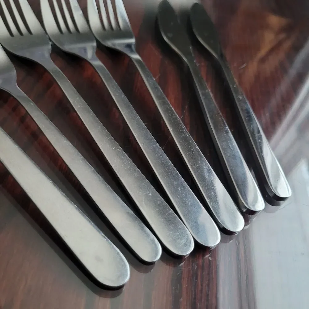 IKEA FORNUFT Flatware Replacements Spoon Fork Knife Modern Sleek Stainless Steel